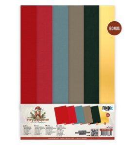 Berrie’s Beauties Linen Cardstock Pack – Fairy Christmas – A4