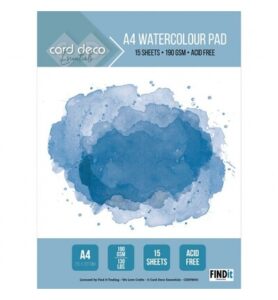 Card Deco Essentials Aquarelblok (A4)