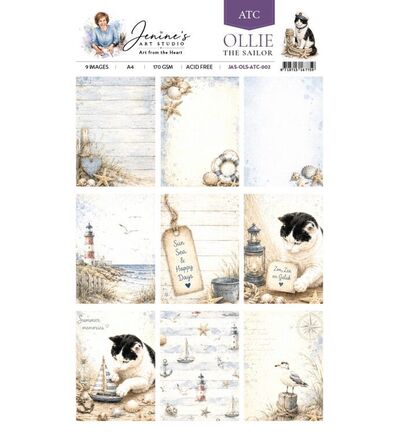 Jenine’s Art Studio – Ollie the Sailor – ATC 002