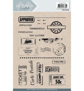 Card Deco Essentials Clear Stamps – A5 Tickets