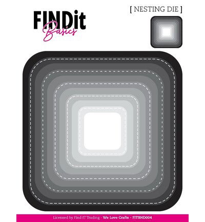 Find It Basics Nesting Dies – Curved Squares
