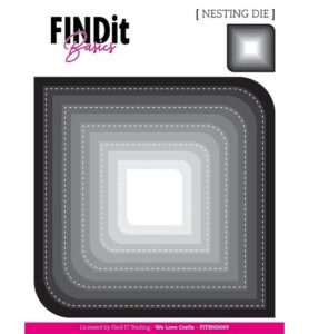 Find It Basics Nesting Dies – Stitched Dual Corner Squares