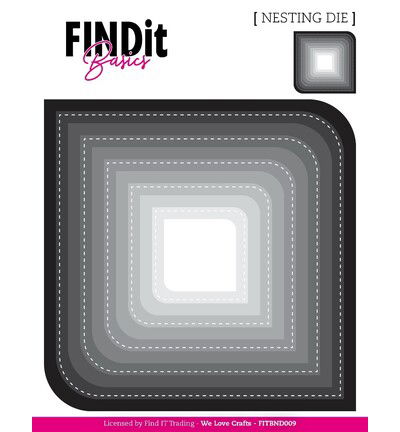 Find It Basics Nesting Dies – Stitched Dual Corner Squares