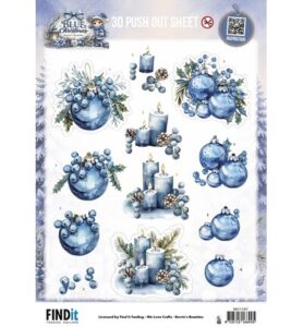 Berrie’s Beauties 3D Push-out – Blue Christmas – Christmas Feelings
