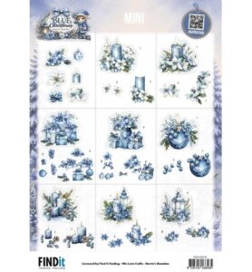 Berrie’s Beauties Knipvel 10 stuks – Blue Christmas – Mini