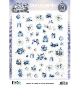 Berrie’s Beauties Knipvel 10 stuks – Blue Christmas – Small Elements