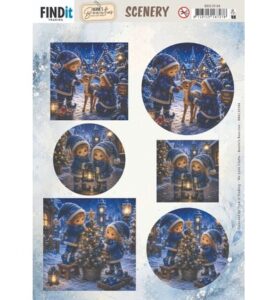 Berries Beauties – Scenery Push Out – Blue Christmas Elfs 2