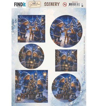 Berries Beauties – Scenery Push Out – Blue Christmas Elfs 2