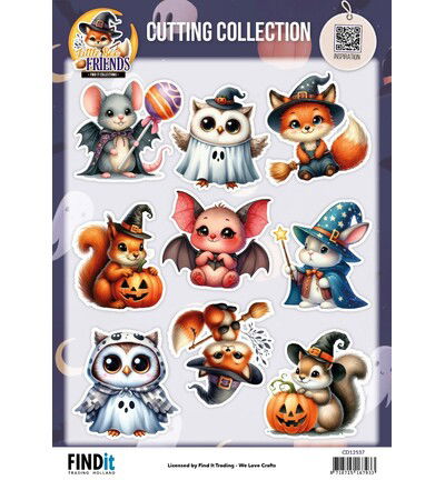 Find It Collection – Cutting Collection 10 stuks – Little Boo Friends – Scary Furries