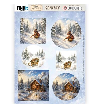 Berrie’s Beauties Scenery Push-out – Good Old Christmas