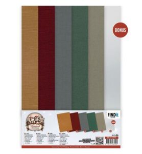 Berrie’s Beauties Linen Cardstock Pack – Whimsical Christmas – A4
