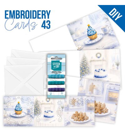 Stitch and Do Cards 43 – Blue Christmas Treats