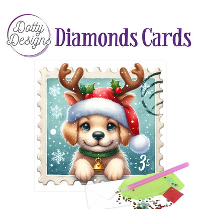 Dotty Designs Diamond Cards, Hond postzegel