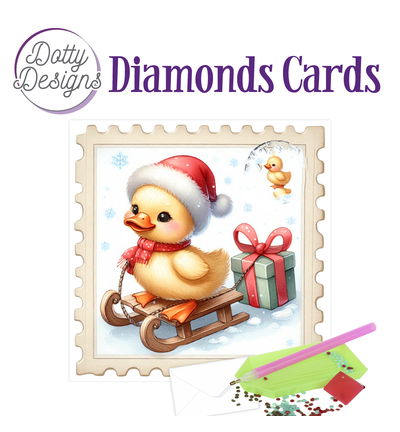 Dotty Designs Diamond Cards, Eendje postzegel