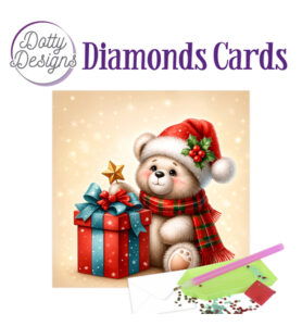 Dotty Designs Diamond Cards, Beer met cadeau