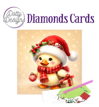 Dotty Designs Diamond Cards, Kerst-eendje