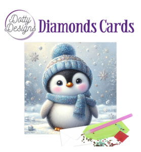 Dotty Designs Diamond Cards, Winterpinguïn