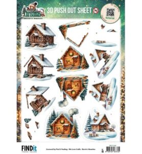 Berrie’s Beauties 3D Push-out – Good Old Christmas – Houses