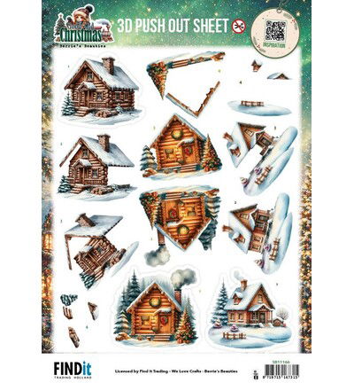 Berrie’s Beauties 3D Push-out – Good Old Christmas – Houses