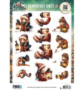 Berrie’s Beauties 3D Push-out – Good Old Christmas – Girl