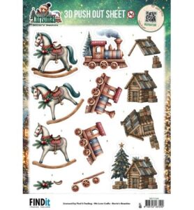 Berrie’s Beauties 3D Push-out – Good Old Christmas – Christmas Toys