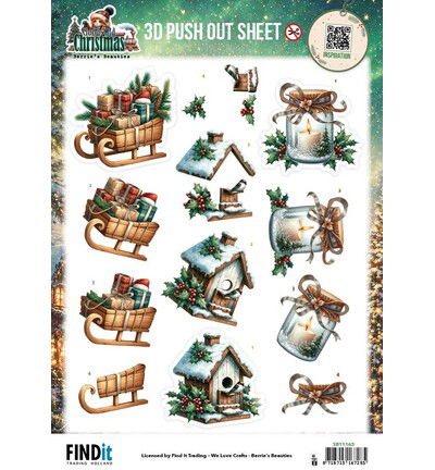 Berrie’s Beauties 3D Push-out – Good Old Christmas – Variety