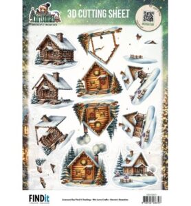 Berrie’s Beauties 3D-knipvel 10 stuks – Good Old Christmas – Houses