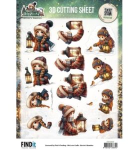 Berrie’s Beauties 3D-knipvel 10 stuks – Good Old Christmas – Girl