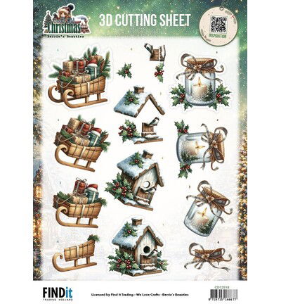 Berrie’s Beauties 3D-knipvel 10 stuks – Good Old Christmas – Variety