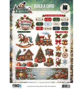 Berrie’s Beauties Build A Card 10 stuks – Good Old Christmas – Christmas Morning Memories