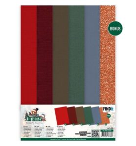 Berrie’s Beauties Linen Cardstock Pack – Good Old Christmas – A4