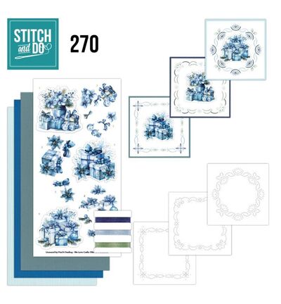 Stitch & Do Borduurset – Blue Christmas