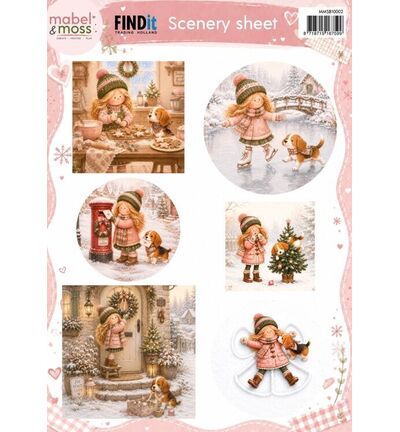 Mabel & Moss Scenery Sheet – Winterscènes