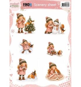 Mabel & Moss Scenery Sheet – Winterfiguren
