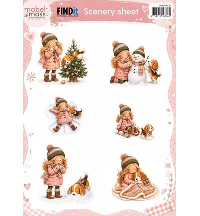 Mabel & Moss Scenery Sheet – Winterfiguren