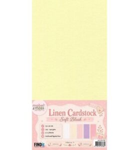 Mabel & Moss Linen Cardstock – Soft Blush