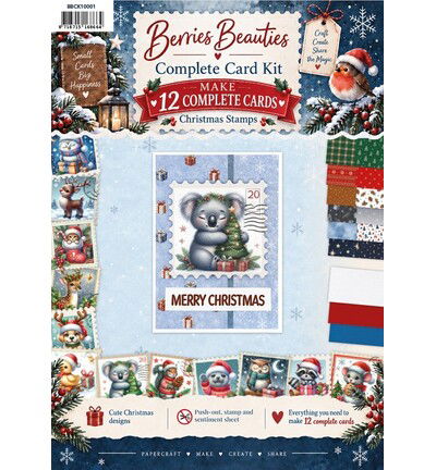 Berrie’s Beauties Complete Card Kit – Christmas Stamps Animals