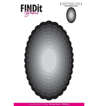 Find It Basics Nesting Dies – Scalloped Oval