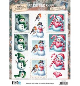 Berrie’s Beauties 3D-knipvel 10 stuks – Snowmen