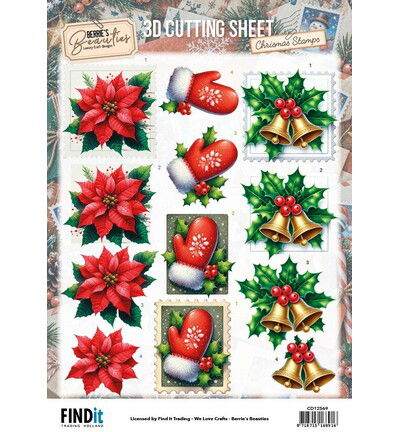 Berrie’s Beauties 3D-knipvel 10 stuks – Christmas Classics