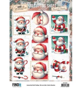 Berrie’s Beauties 3D-knipvel 10 stuks – Santa Claus