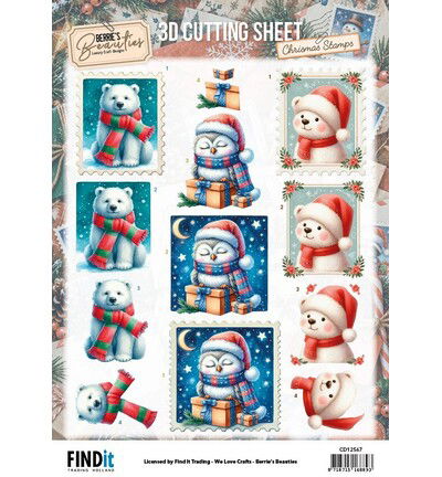 Berrie’s Beauties 3D-knipvel 10 stuks – Winter Friends