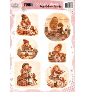 Mabel & Moss Scenery Sheet – Cozy Autumn Friends