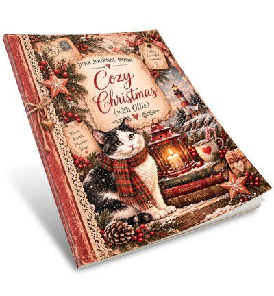 Jenine’s Art Studio Junk Journal Book – Ollie – Cozy Christmas