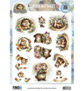 Berrie’s Beauties 3D Push-out – Groundhog – Spring Moments