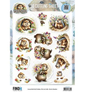 Berrie’s Beauties 3D-knipvel 10 stuks – Groundhog – Spring Moments