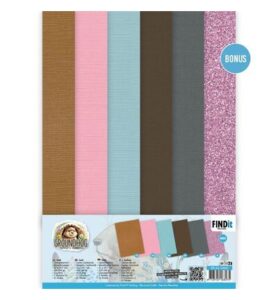 Berrie’s Beauties Linen Cardstock Pack – Groundhog – A4