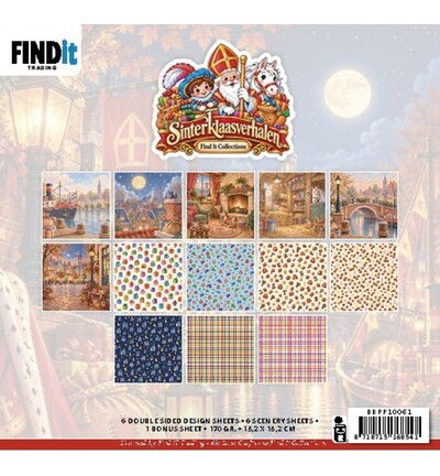 Sinterklaasverhalen – Design Paper Pack 15,2 x 15,2 cm