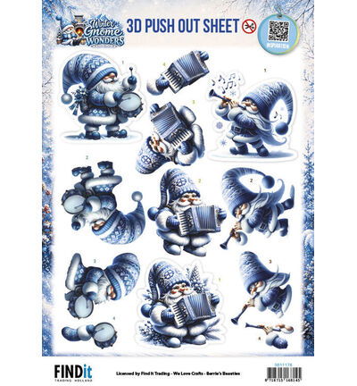 3D Pushout Sheet – Berries Beauties – Winter Gnome Wonders – Frozen Harmonies