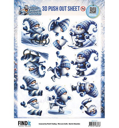 3D Pushout Sheet – Berries Beauties – Winter Gnome Wonders – Winter Fun